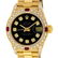 Rolex Ladies 18K Yellow Gold Black Diamond And Ruby