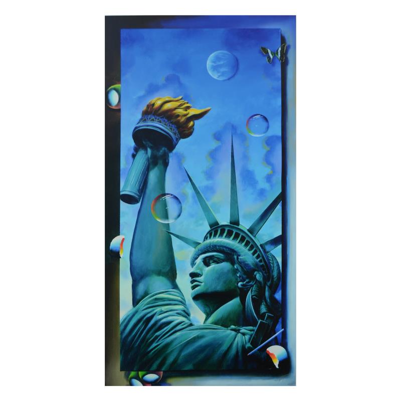 Standing Tall by Ferjo: "Standing Tall" is a limited edition giclee on canvas, bearing Ferjo's authorized signature. Includes Letter of Authenticity. Measures approx. 24" x 48" (image).