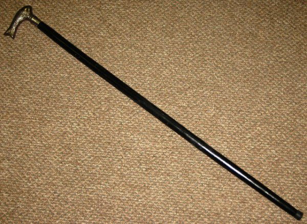 Wood Walking Cane w/ Silver Fish Handle: You are bidding on a Wood Walking Cane w/ Silver Fish Handle. Check out the great scans! Please email us at seizedauctions@gmail.com with any specific questions. Payment Options We accept all paypal,
