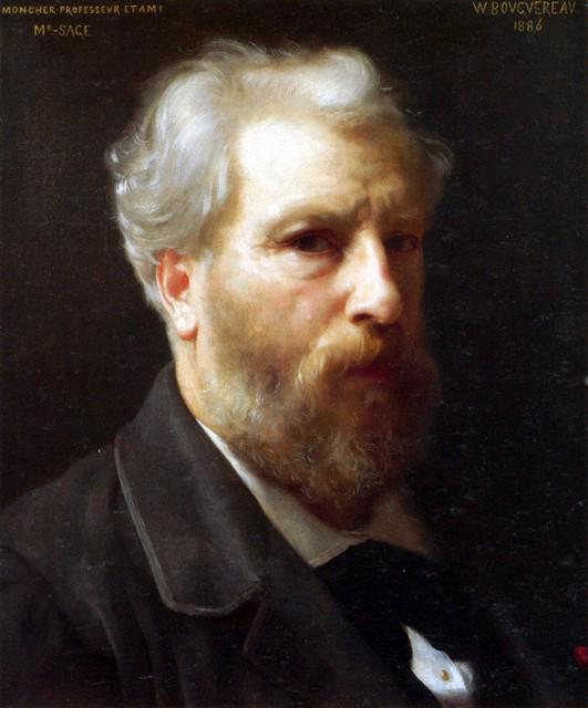 William Bouguereau - Self Portrait Presented to M Sage: Artist: William Bouguereau Title: Self Portrait Presented to M Sage Medium: Fine Art Reproduction Giclee on Canvas Image Size: Approximately 20 inches x 16.5 inches Unframed on Unstretched Canvas Biog