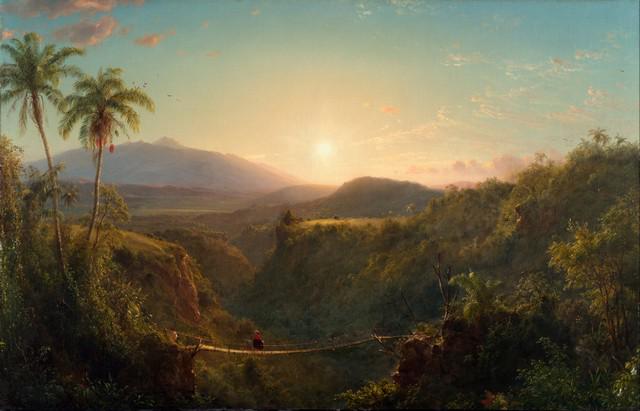 Frederic Edwin Church - Pichincha: Artist: Frederic Edwin Church - Title: Pichincha - Medium: Fine Art Giclee on Canvas - Image Size: Approximately 20.5 inches x 32 inches - Framed: Unframed on Unstretched Canvas - Biography: Frederic