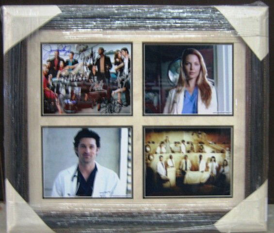 "Grey's Anatomy" Framed Signed TV Cast Collage: You are bidding on a "GREY'S ANATOMY" CAST SIGNED FRAMED PHOTO COLLAGE This remarkable item, has the signatures of the cast of one of television's most popular shows. Signatures inclu