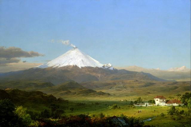 Frederic Edwin Church - Cotopaxi: Artist: Frederic Edwin Church - Title: Cotopaxi - Medium: Fine Art Giclee on Canvas - Image Size: Approximately 12.25 inches x 20 inches - Framed: Unframed on Unstretched Canvas - Biography: Frederic
