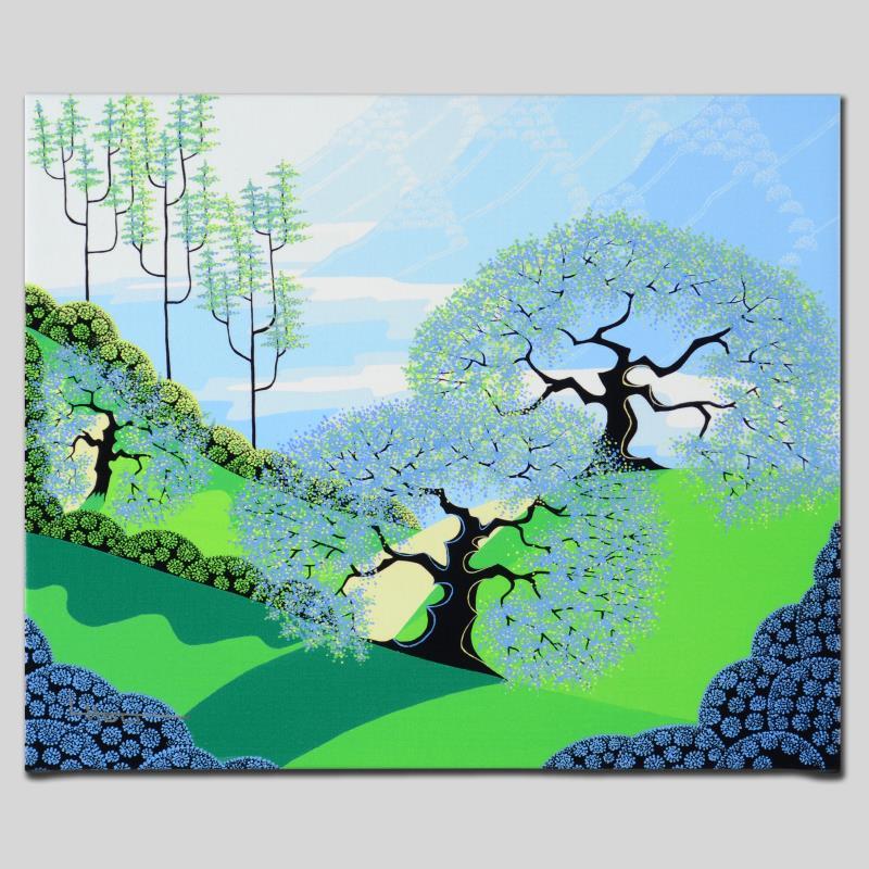 Spring by Holt, Larissa: Larissa Holt, a student of distinguished artist Eyvind Earle(1916-2000), uses bold colors and breathtaking scenery to create images of Nature in her own unique style. "Spring" is a limited edition gic