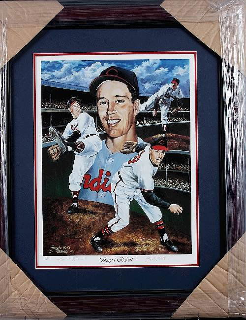 Bob Feller Autographed Lithograph