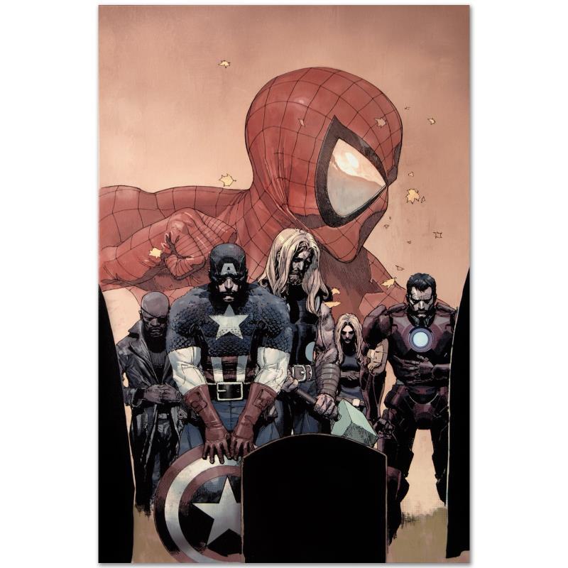Marvel Comics "Ultimate Avengers Vs. New Ultimates #6": A piece of comic book history, this limited edition, from original art by Leinil Francis Yu, depicts Nick Fury, Captain America, Iron Man, and Thor. After winning the Wizard's Drawing Board Contest, M