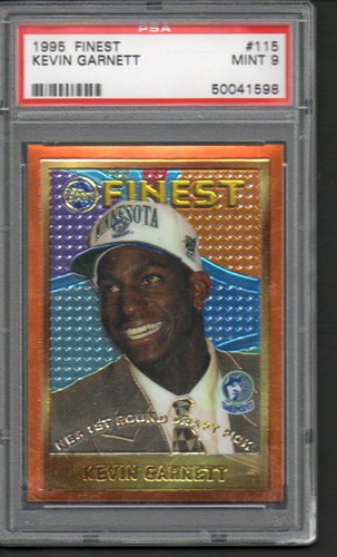 1995 Kevin Garnett Rookie Basketball Card PSA 9