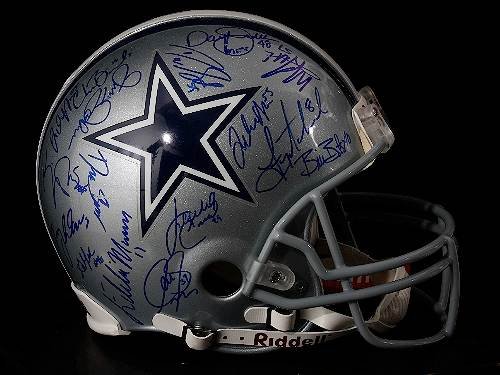 Dallas Cowboys Team Autographed Full-Size Helmet
