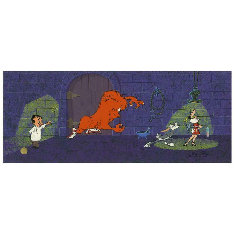 Chuck Jones "Hair Raising Hare" Hand Signed, Hand: Hair Raising Hare" is a limited edition animation cel with hand painted coloring on sericel outline. The piece is numbered, hand signed by Chuck Jones (1912-2002), and includes a Certificate of Authen