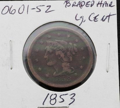1853 Braided Hair Large Cent 060152