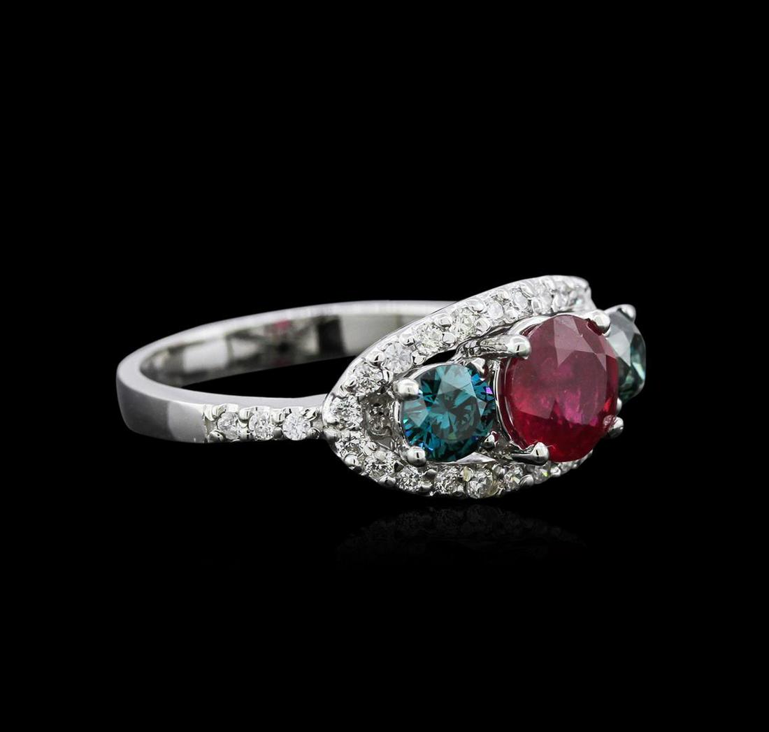 14KT White Gold 4.58ct Ruby and Diamond Ring A3626 - Apr 07, 2012