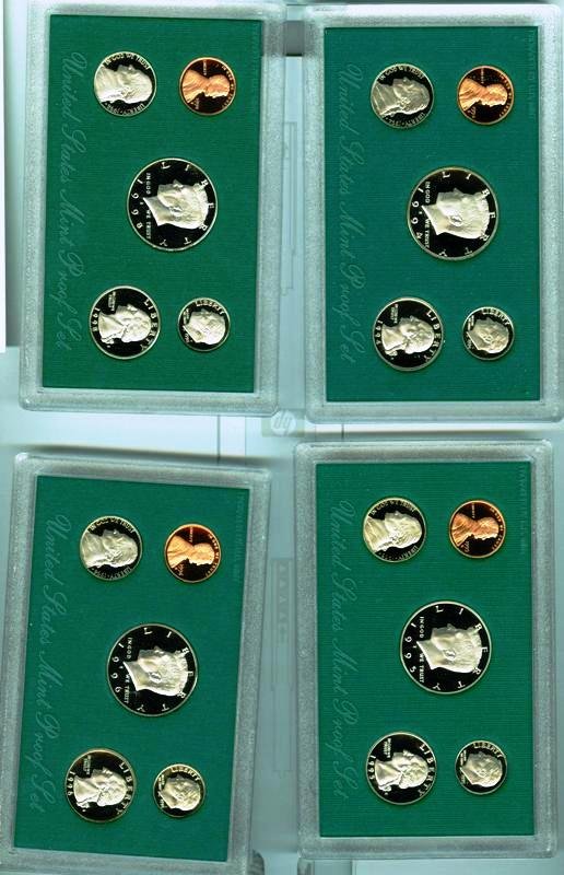 US Proof Mint Sets (5) 1994-1998 GR1