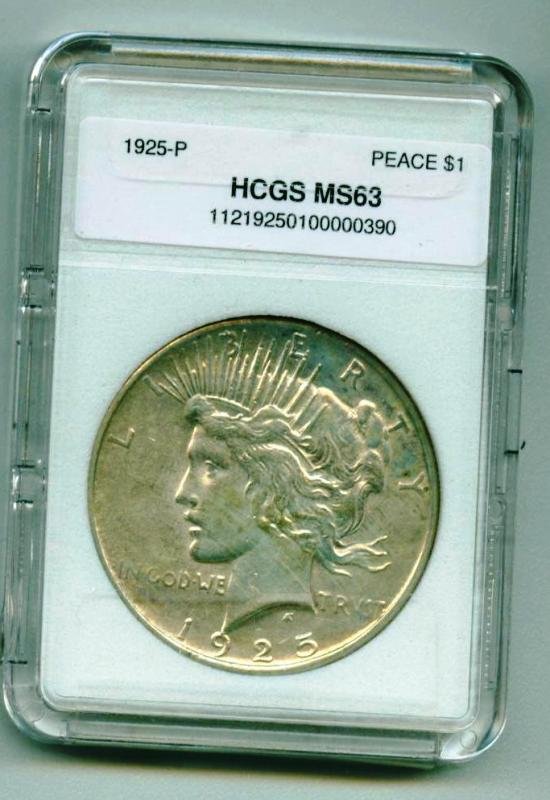 1925 MS63 Morgan Silver Dollar SCE4