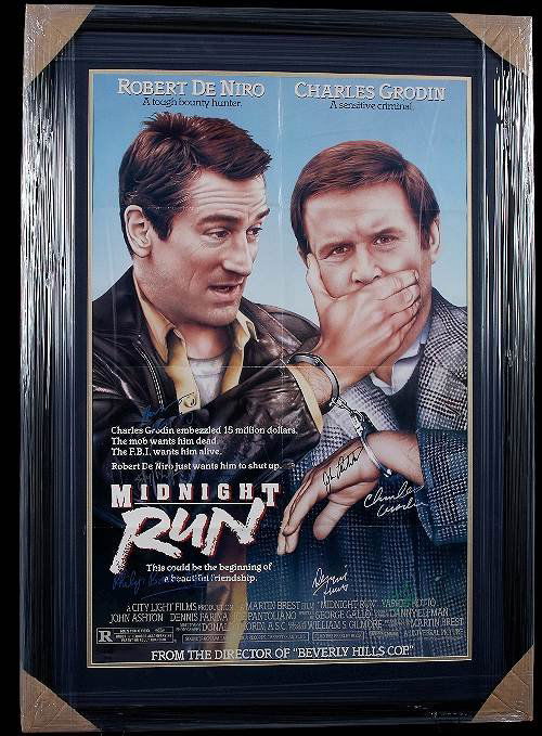 Midnight Run Autographed Movie Poster