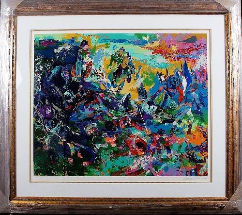 Leroy Neiman - Napoleon at Waterloo Autographed