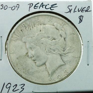1923 Peace Silver Dollar SD09