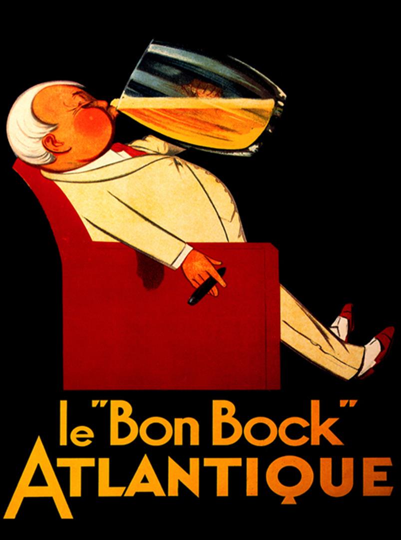 Anonymous - Le Bon Bock: Artist: Anonymous Title: Le Bon Bock Medium: Fine Art Reproduction Giclee on Canvas Image Size: Approximately 20 inches x 14.75 inches Unframed on Unstretched Canvas