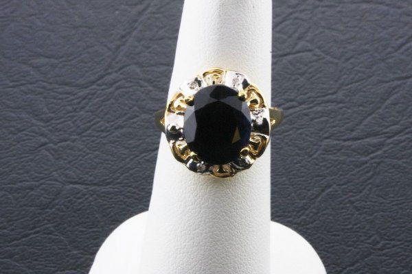 Ladies Sapphire Diamond Ring 5.96ctw - DI35