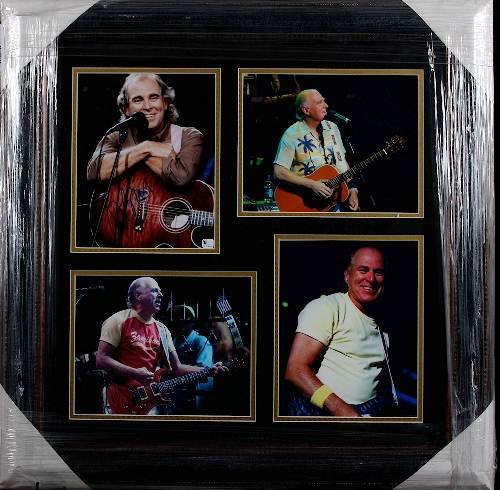 Jimmy Buffett Autographed Photo Collage x4