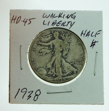 1938 Walking Liberty Half Dollar HD45