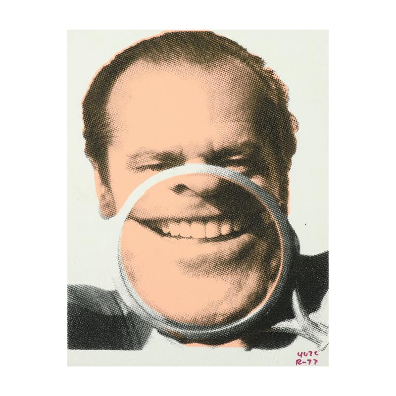 Ringo Daniel Funes (Protege of Andy Warhol's: "Jack" is a one-of-a-kind hand-pulled silkscreen on canvas by Ringo Daniel Funes - protege of Andy Warhol's apprentice, Steve Kaufman. This piece is hand signed by the artist and Includes Certificate 