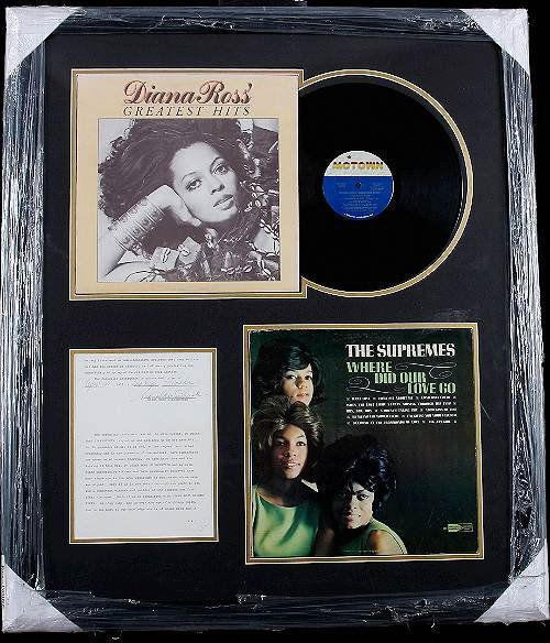 Diana Ross Supremes Autographed Collage
