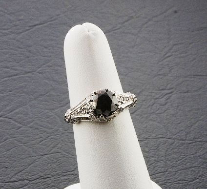 Ladies' Black Diamond Ring 2.28ctw DG42A