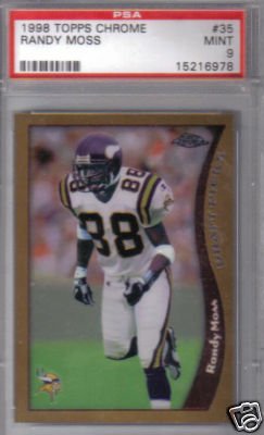 Randy Moss 1998 Rookie Football Card PSA 9