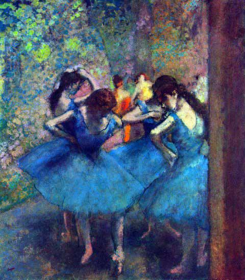 Edgar Degas - Dancers #1: Artist: Degas - Title: Dancers #1 - Medium: Fine Art Reproduction Giclee on Archival Canvas - Image Size: Approximately 32 inches x 28 inches - Framed: Unframed on Unstretched Canvas - Edgar Degas was