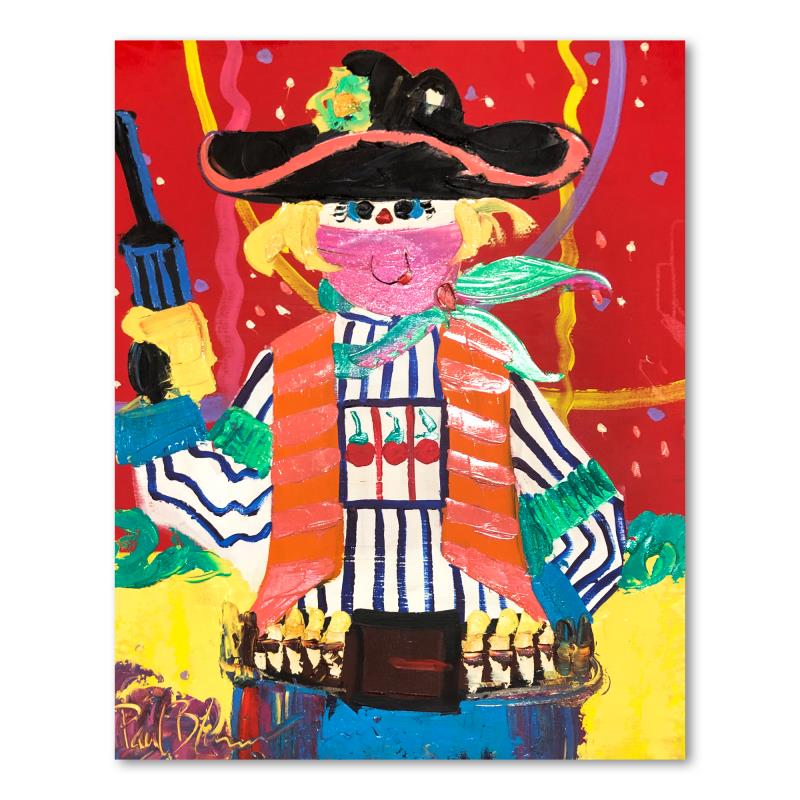 Paul Blaine Henrie (1932-1999), "Fist Full of Dollars": "Fist Full of Dollars" is an original oil painting on stretched canvas by Paul Blaine Henrie (1932-1999). The piece is hand signed by the artist and comes with a letter of authenticity. Please note th