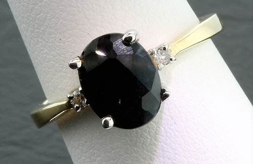 Ladies' Sapphire Diamond Ring 1.92ctw - D39