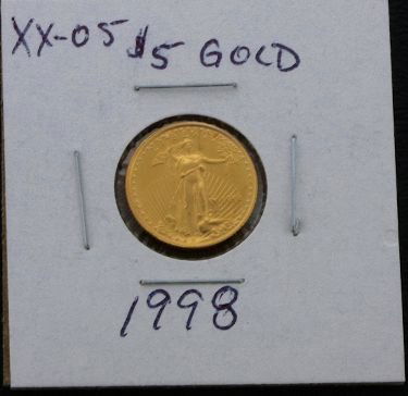 1998 Liberty 5 Dollar Gold Piece XX05