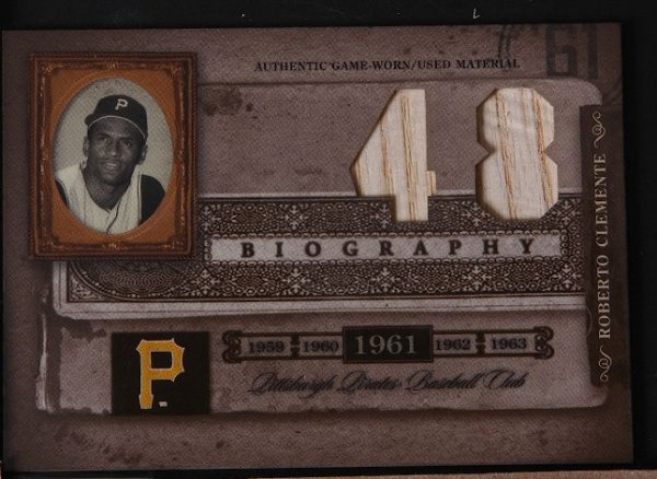 2005 Prime Cuts Roberto Clemente Piece of Game-Use