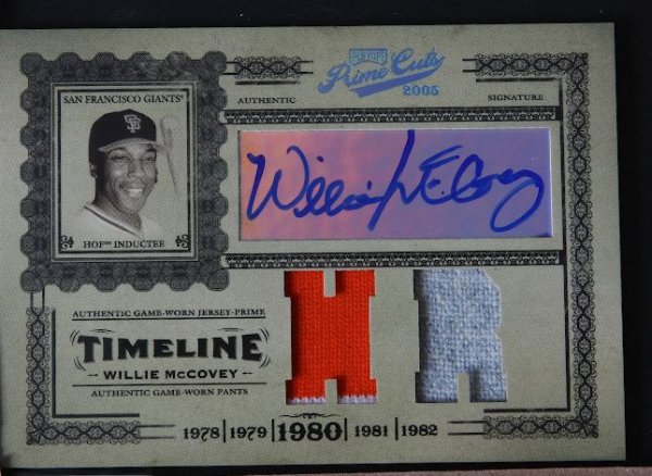 2005 Prime Cuts Willie McCovey Autograph, Jersey &