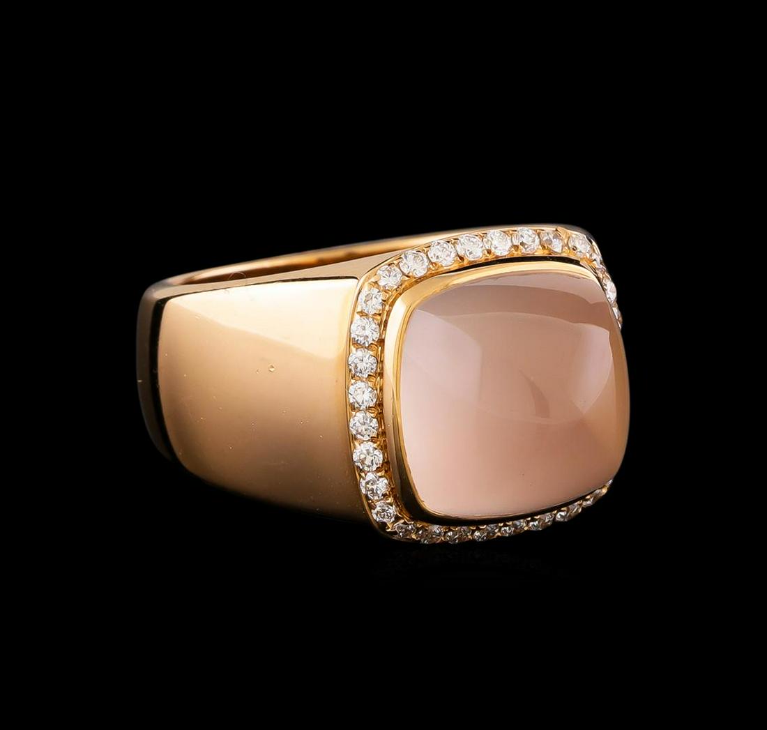Fred of Paris Pain De Sucre Rose Quartz and Diamond