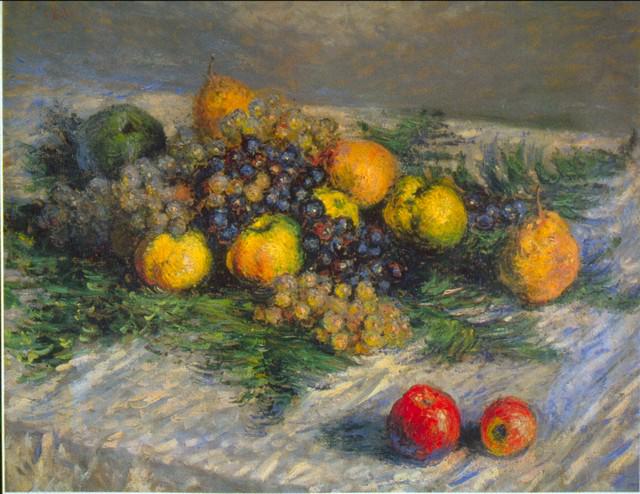 Claude Monet - Still Life: Artist: Claude Monet - Title: Still Life - Medium: Fine Art Reproduction Giclee on Canvas - Image Size: Approximately 15.5 inches x 20 inches - Unframed on Unstretched Canvas - Biography: Claude Monet