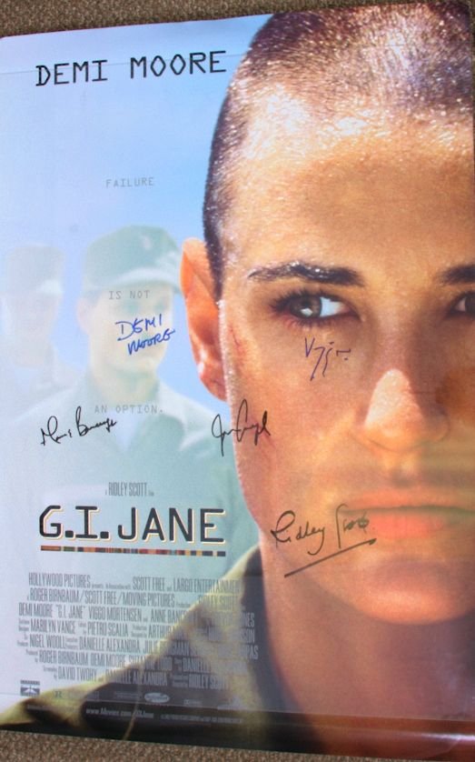 G.I. Jane - Autographed Movie Poster Signed by De