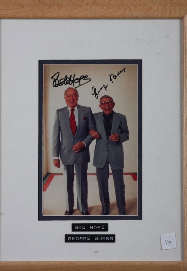 Bob Hope / George Burns Autographed Photo - GG
