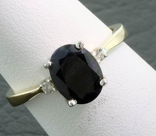 Ladies' Sapphire Diamond Ring 1.85ctw - D40