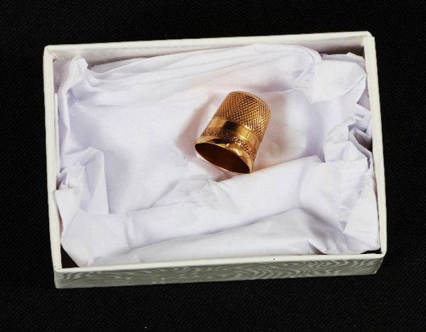 Gold Thimble 10K c. 1890's