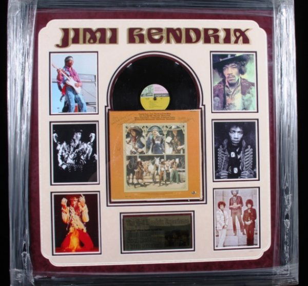 Jimi Hendrix Autographed Album Collage