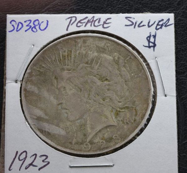 1923 Peace Silver Dollar SD380