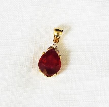Ladies' Ruby Diamond Pendant 8.02ctw DG108A