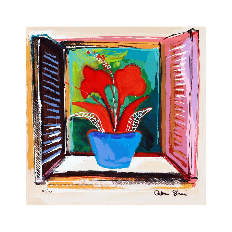 Calman Shemi, "Day After Day" Limited Edition: "Day After Day" is a limited edition serigraph on paper by Calman Shemi, numbered and hand signed by the artist. Includes Letter of Authenticity. Measures approx. 12" x 11.5" (image).