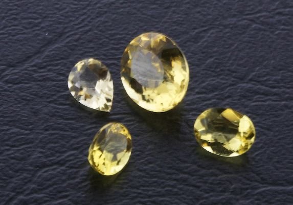 Golden Beryl Parcel 4 Gemstones 6.93cts - DI243