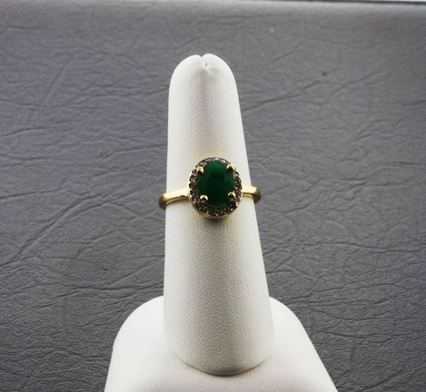 Ladies' Emerald Diamond Ring 1.38ctw DG90A