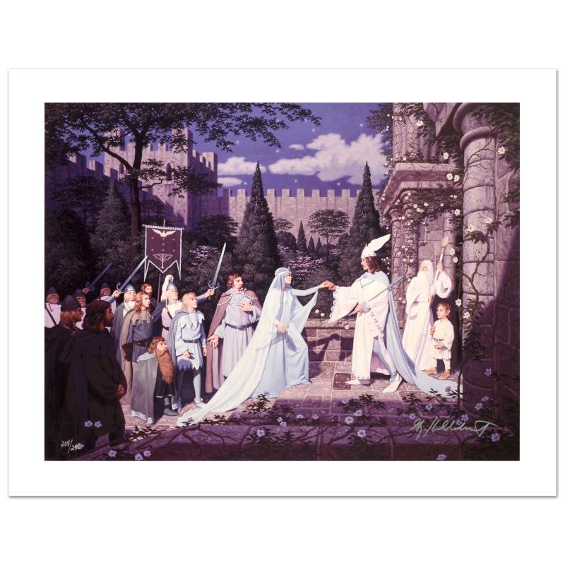 "The Wedding Of The King" Limited Edition Giclee on: Known world wide for their fantasy and science fiction illustrations, identical twin brothers Greg and Tim Hildebrandt created an abundance of fascinating artwork, most notably their illustration work