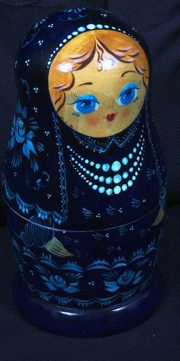 Russian Nesting Dolls - Lot of (8) - Hand Painted