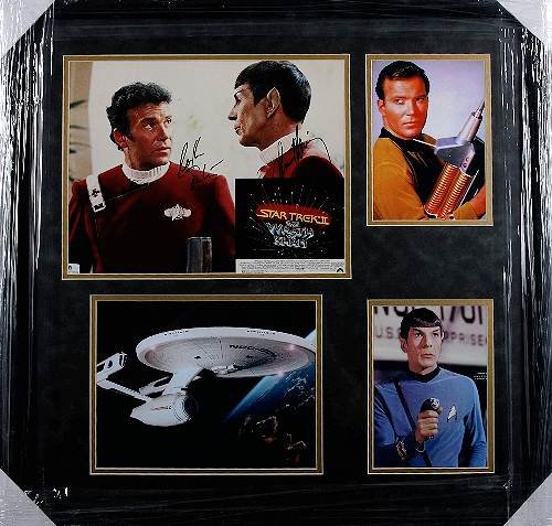 Shatner & Nimoy Kirk & Spock Star Trek Autographed