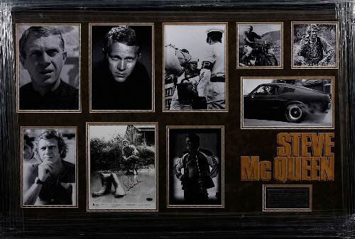 Steve McQueen Autographed Photo Collage